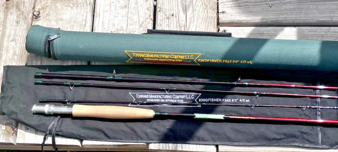 Torrans 4/5 wt 8′ Fly Rod 4pc w/ Case. Jefferson,Texas -Graphite, Free Shipping