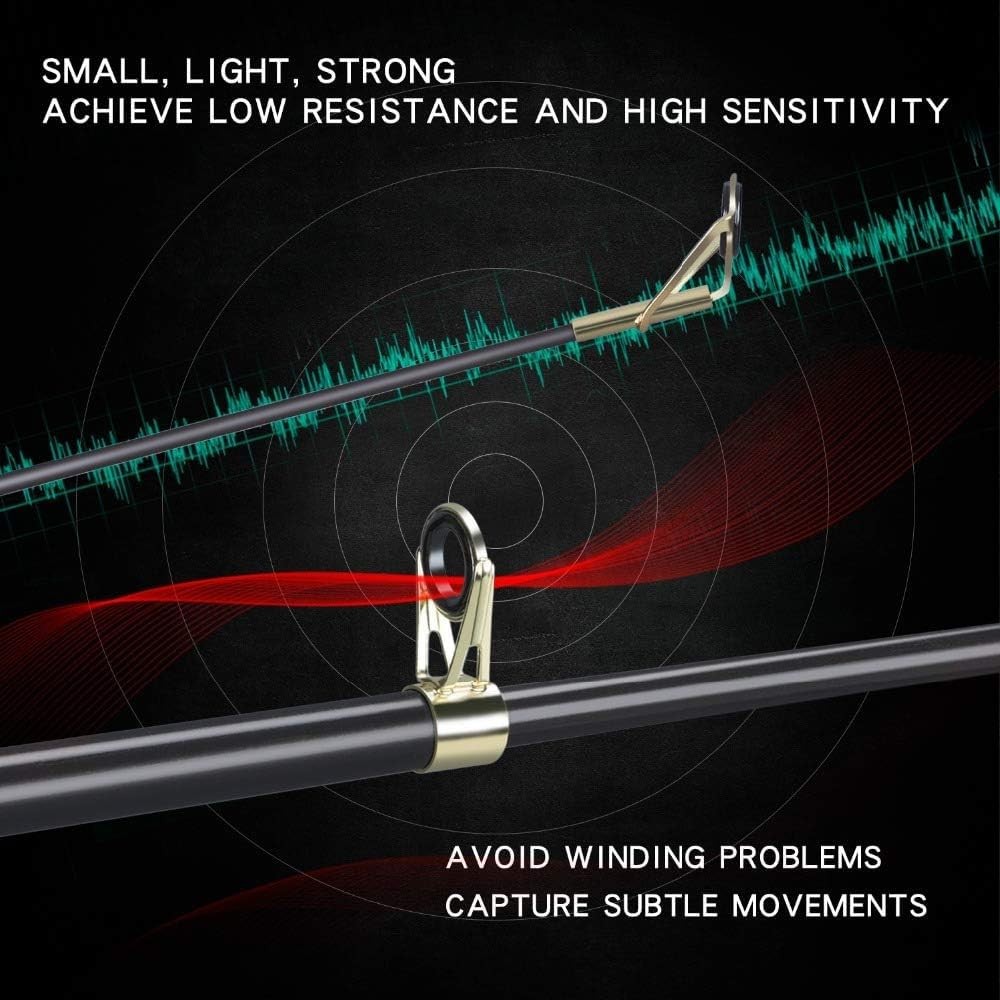 New Portable Fishing Rod 99% Carbon Fiber with Fluorescent Rod Tip, Teles…