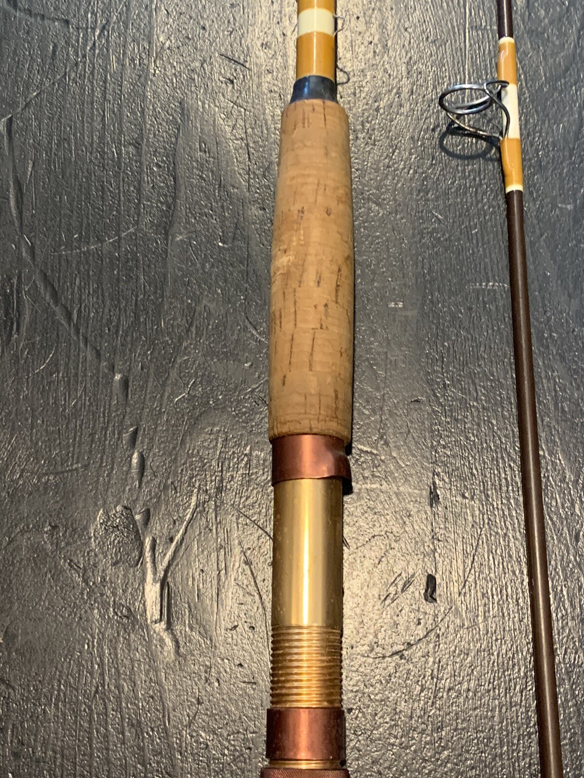 Vintage SABRE Custom Made Nypoxy SH 191 8 1/2′ Surf Spinning Rod 2 Pc RARE!!
