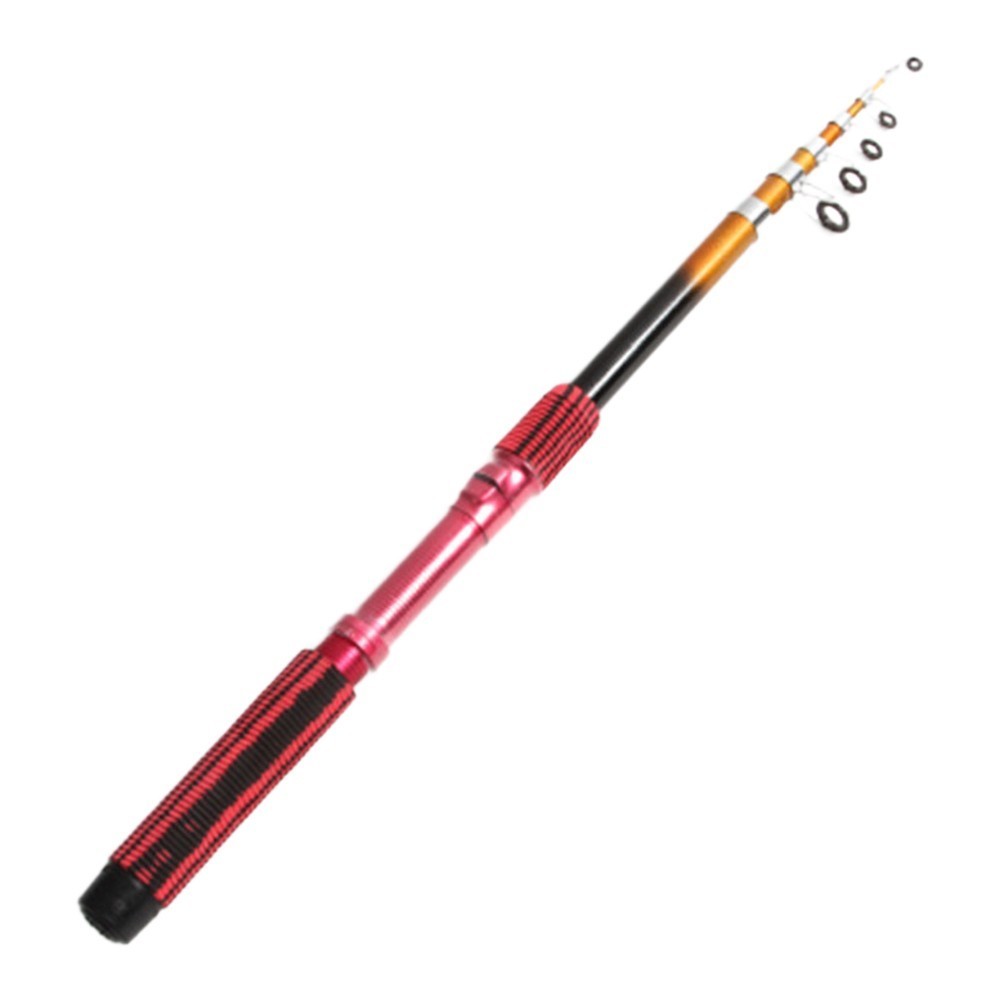 Surf Casting Rod 1.8m Telescopic Extra Hard Fiberglass Sea Fishing Rod