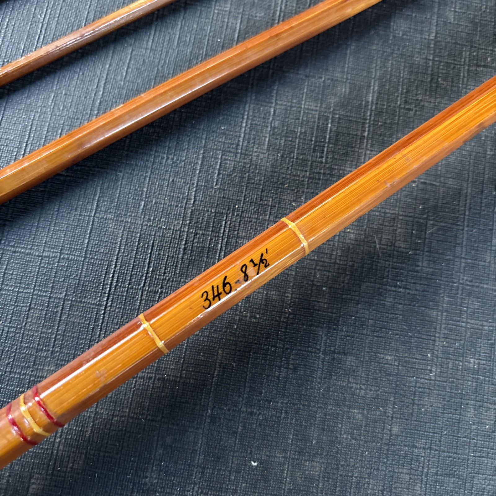 Vintage South Bend 346 Bamboo Fly Rod 8 1/2’ HDH or D W/ Sock