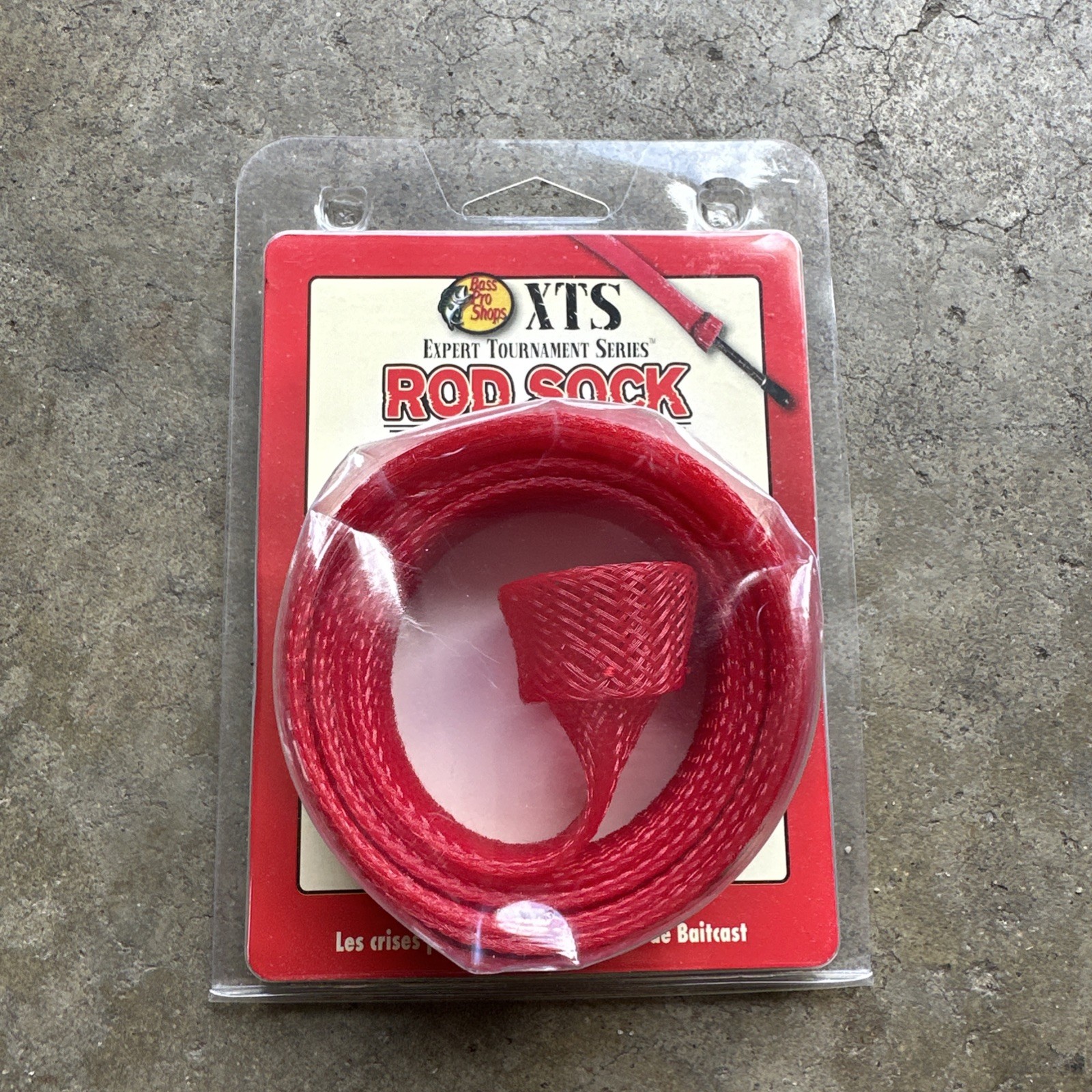 Bass Pro Shops XTS Rod Sock • Baitcast Rod Up To 6’6″ Red