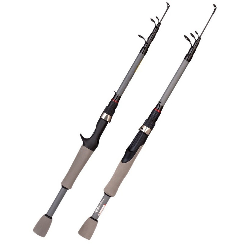 Telescopic Carbon Fiber Fishing Rod 160cm Saltwater Casting Rod with Grip