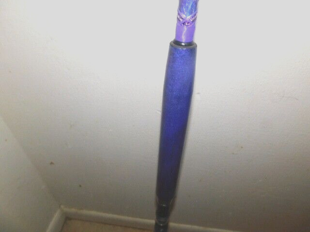 CUSTOM SPINNING ROD PURPLE PEARL SPARKLE MARBLE 10-25 LB 7′ SPECIAL GRIPS NEW