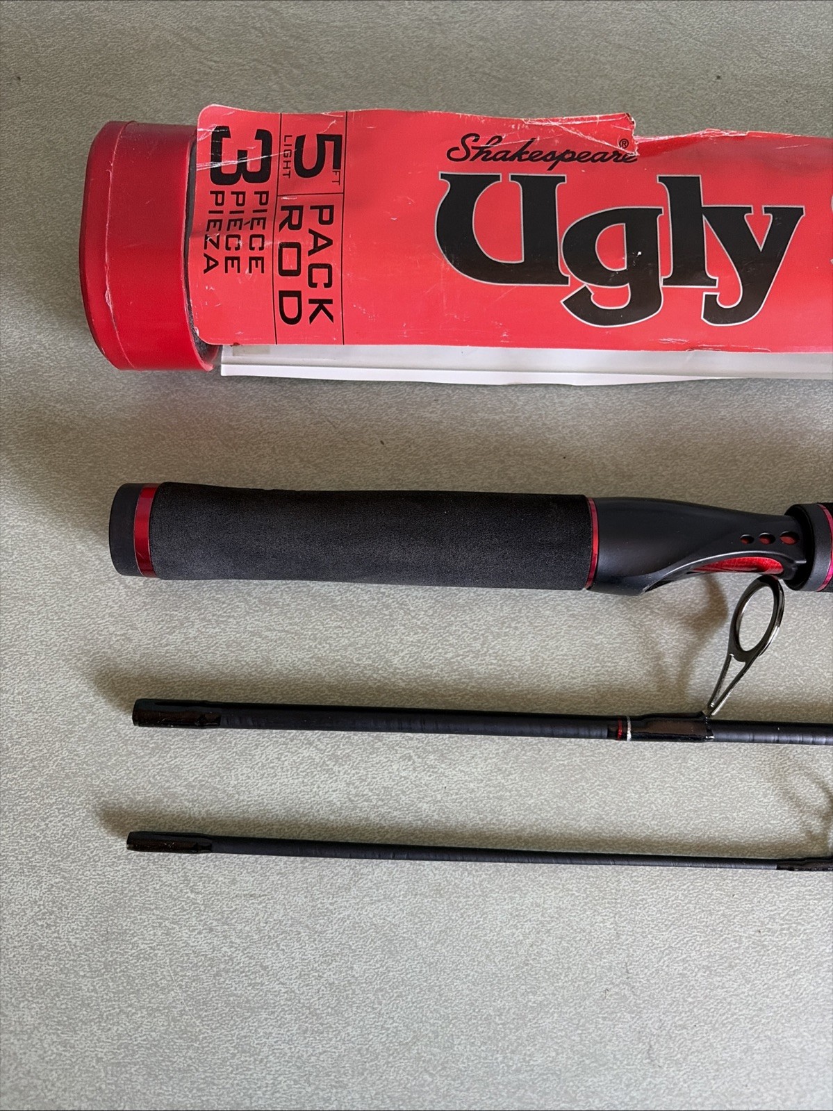 SHAKESPEARE UGLY STIK GX2 5 foot Medium 3 piece travel spinning rod