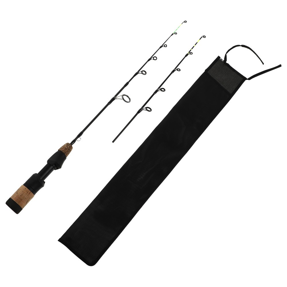 1Pc Double Fishing Rod Ice Fishing Rod for Winter Outdoor Prawn Rod