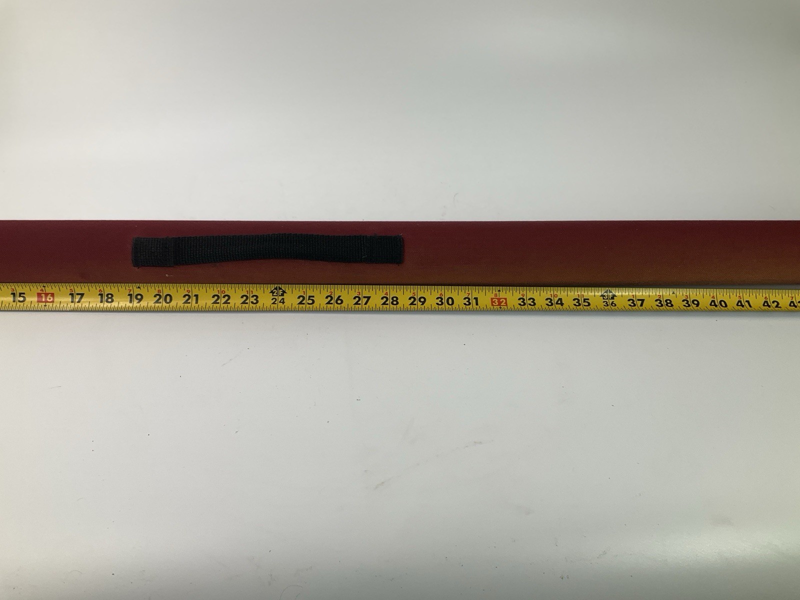 Vintage White River Fly Rod Carrying Case Tube Rod Holder Red 48″ Zipper