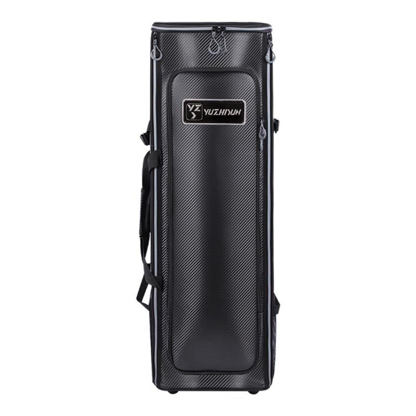 FMAFNLY Fishing Rod & Reel Case 2-Way Rucksack Hard PU Travel Storage