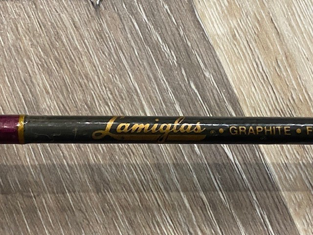 Vintage Lamiglas Graphite F866 8-1/2′ #6 or #7 Line 2 Pc Fly Rod W/ Tube