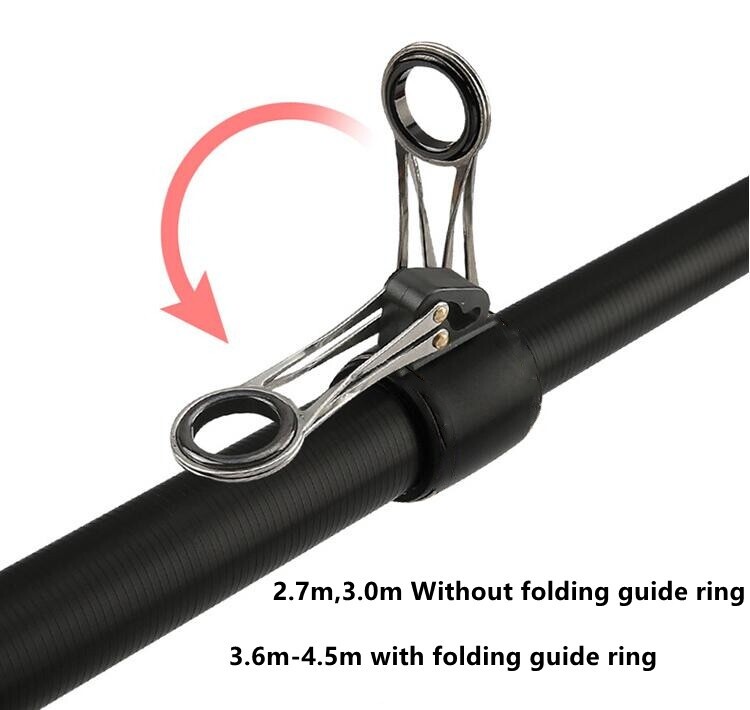 2.7M-4.5M Portable Telescopic Fishing Rod Trout Travel Rock Rod Carbon Fiber Rod