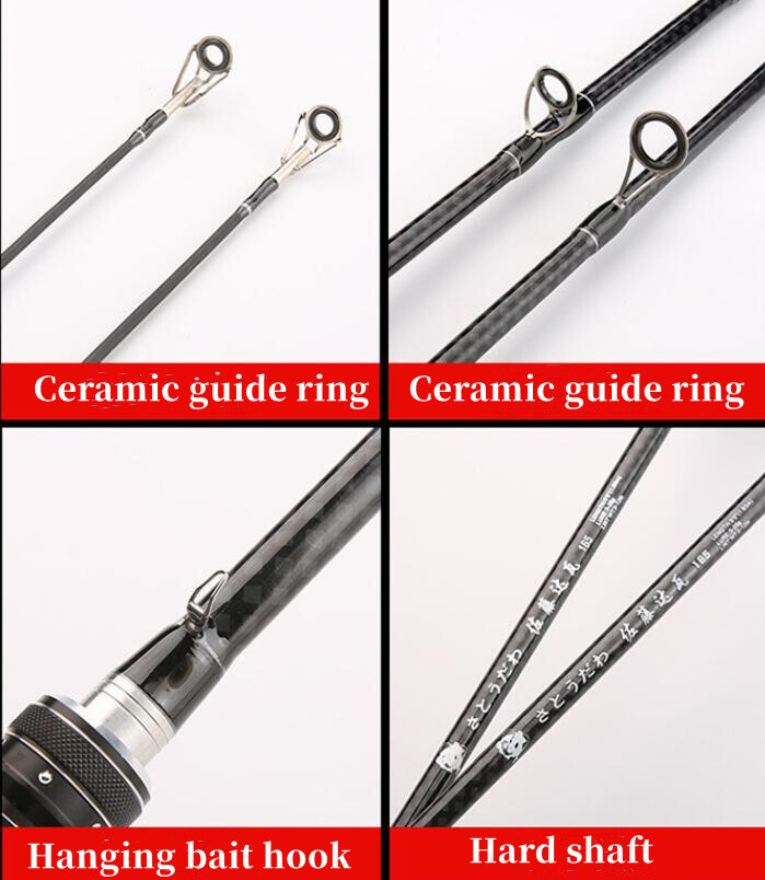 Trout Fishing Rod Carbon Fiber Spinning/casting Rod 1.65m/1.8m Carp Fishing Pole