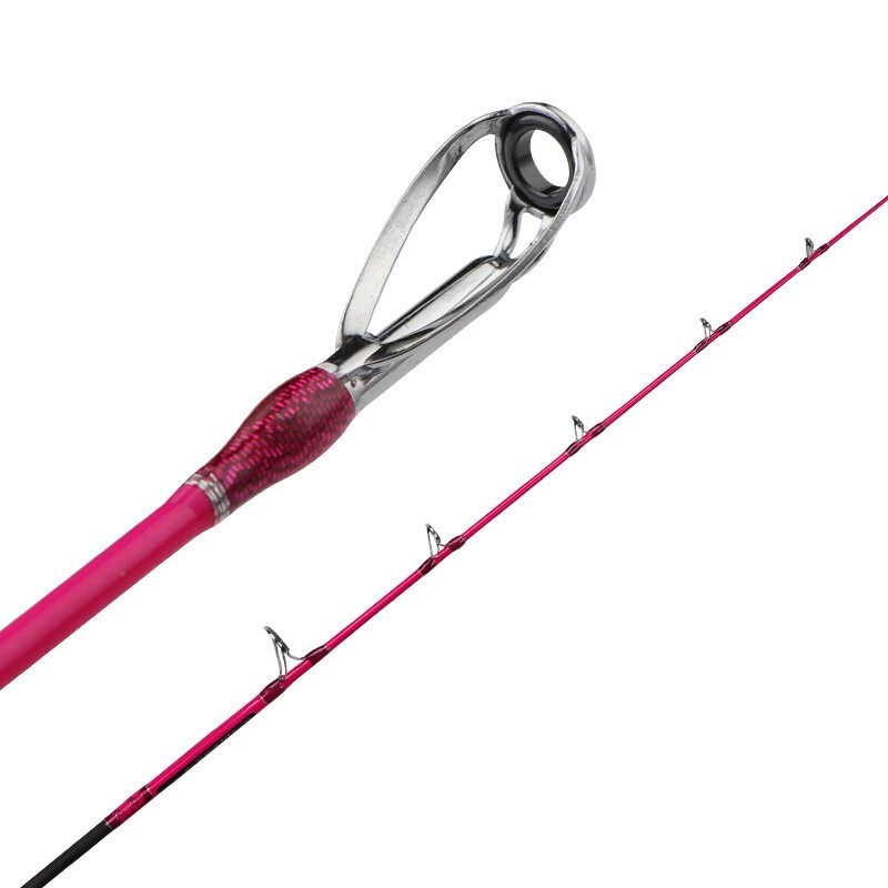 Fishing Rod 1.7M Carbon Fiber Spinning Boat Rod Travel Fast Pole Lure WT 80-120g