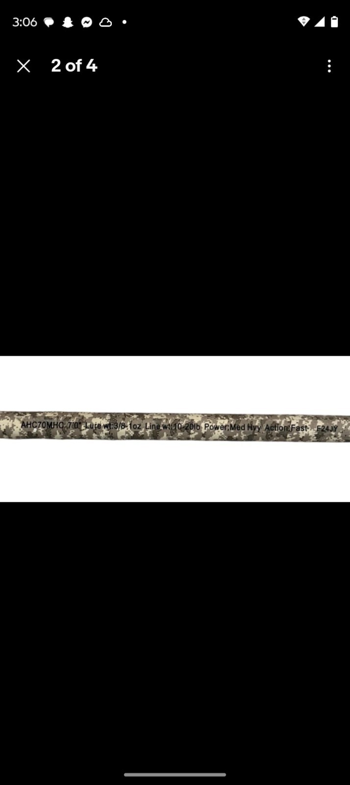 Lew’s American Hero Baitcast Rod 7′ Medium Heavy IM7 graphite Casting