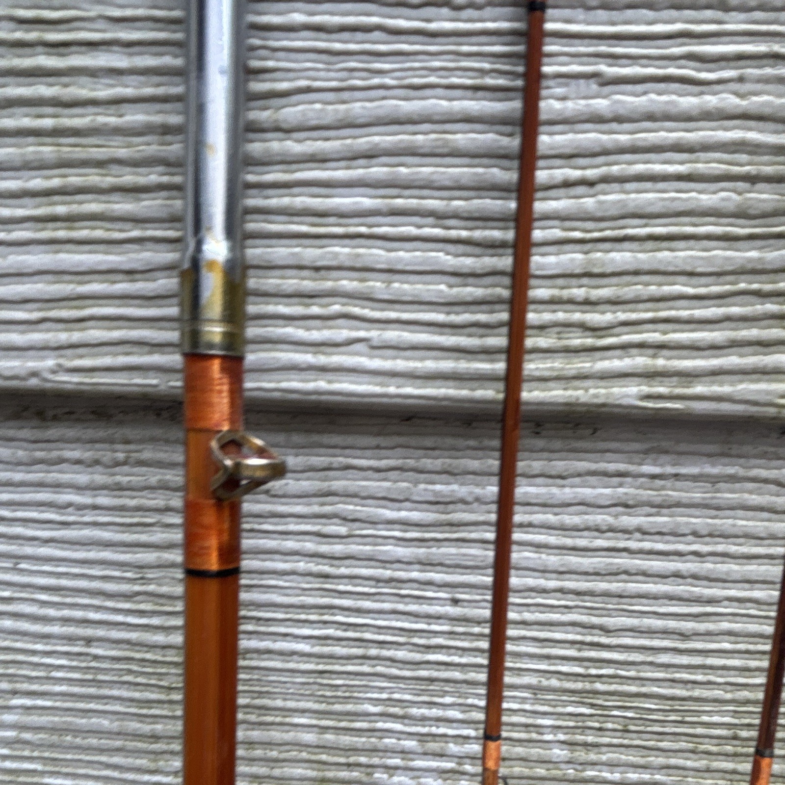 Wards Thoroughbred 9ft 4pc Split Bamboo Casting Rod never used original case