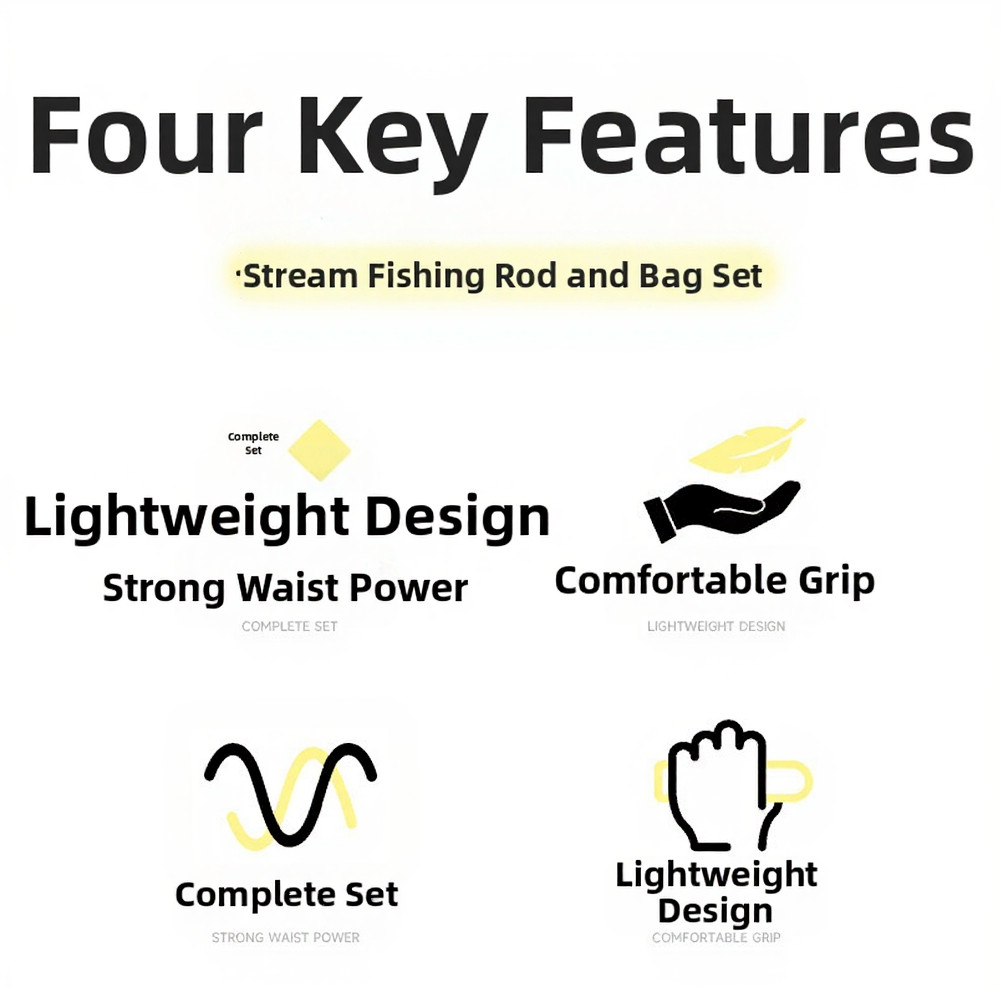 Compact Collapsible Fishing Rod for Small Streams For Parent-Child Fishing Gear