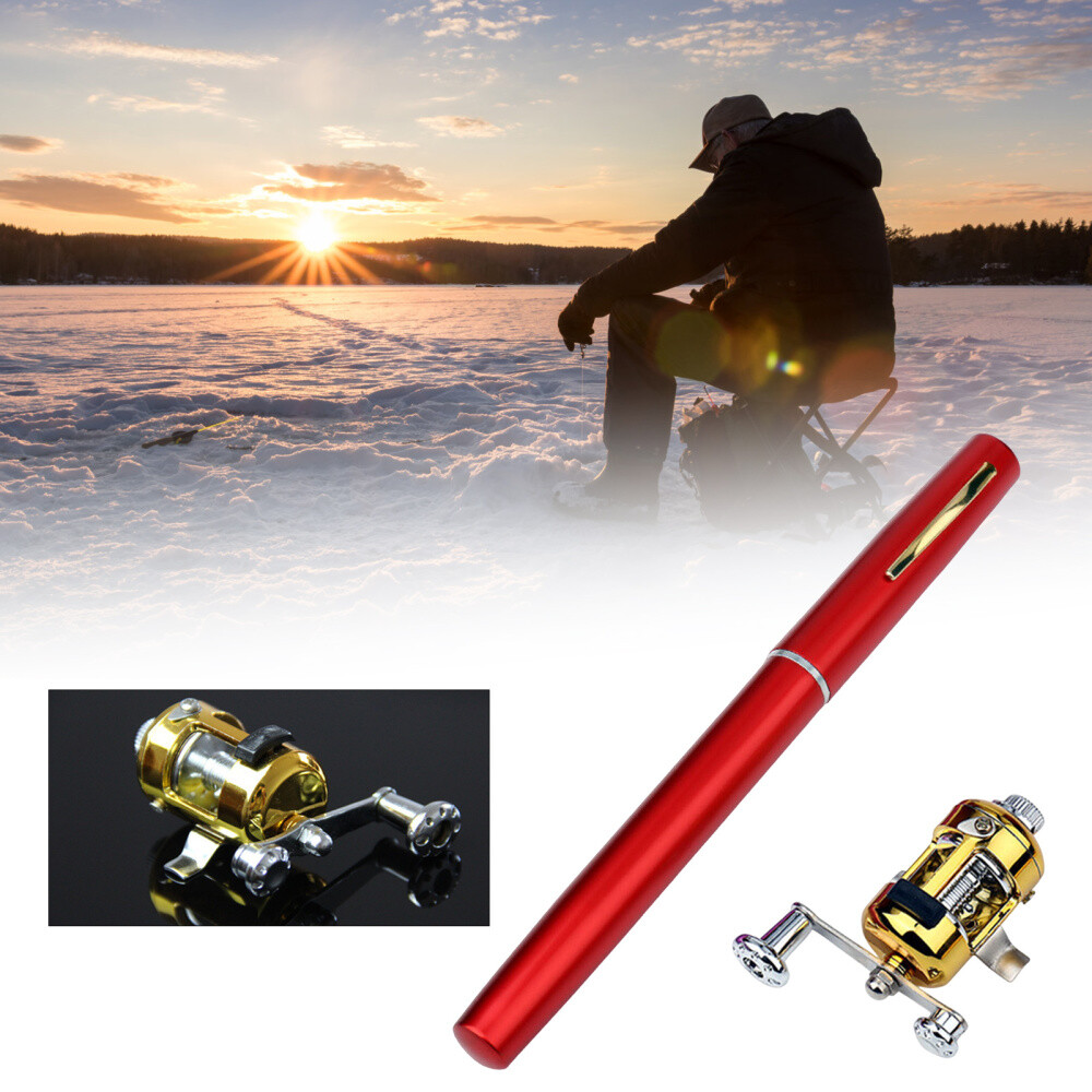 Mini Aluminium Alloy Lure Fishing Rods Stable Lightweight Durable Fishing Pole