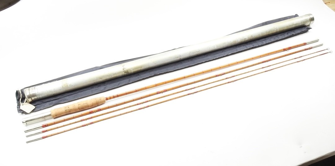 F.E. Thomas Special “Wet Fly” Bamboo Fly Fishing Rod. 9’ 6”. W/ Tube & Sock.