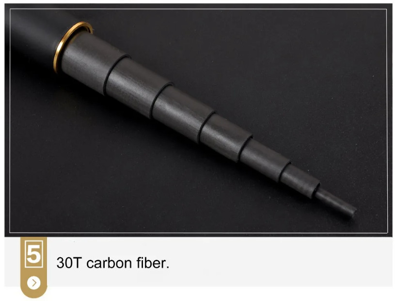 Telescopic Fishing Rod 3.6m 4.5m 5.4m 6.3m High Carbon Stream Fishing Pole Carp