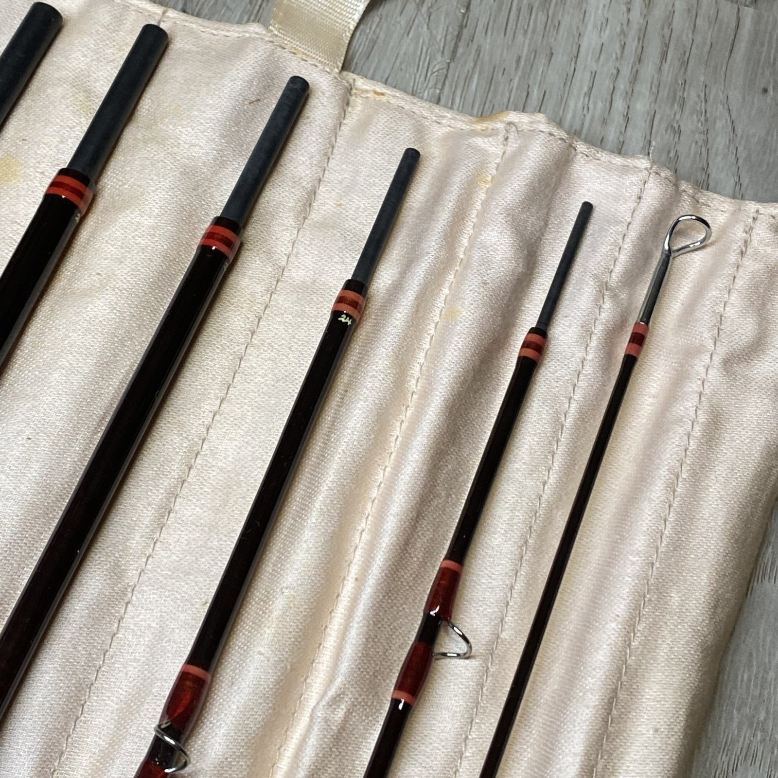 [Near Mint]Hardy Graphite Smuggler Deluxe #6 8’2″ Fly rod w/Sock Tube 7piece