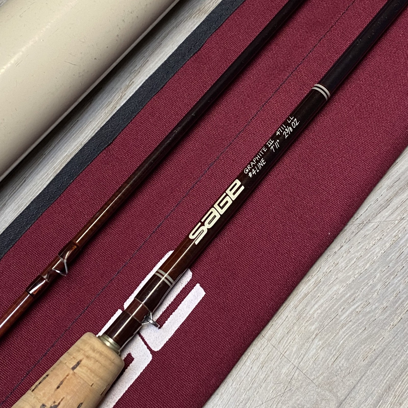 Sage Graphite III GFL 4711 LL 4wt 7’11” Fly fishing rod w/Sock Tube