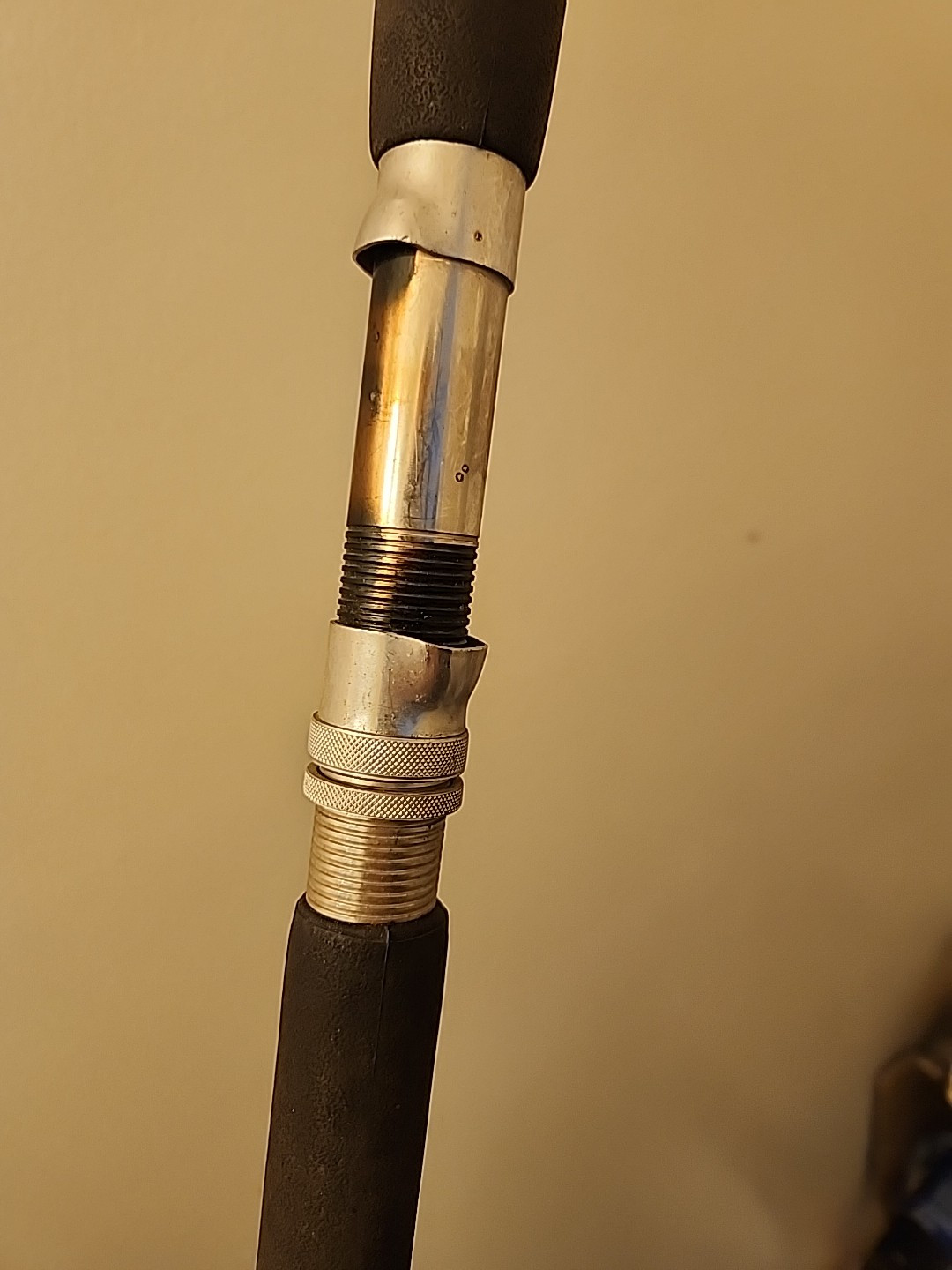 Master Model 5200 Black Graphite Spinning Rod 2 Piece Big Game Fishing Pole
