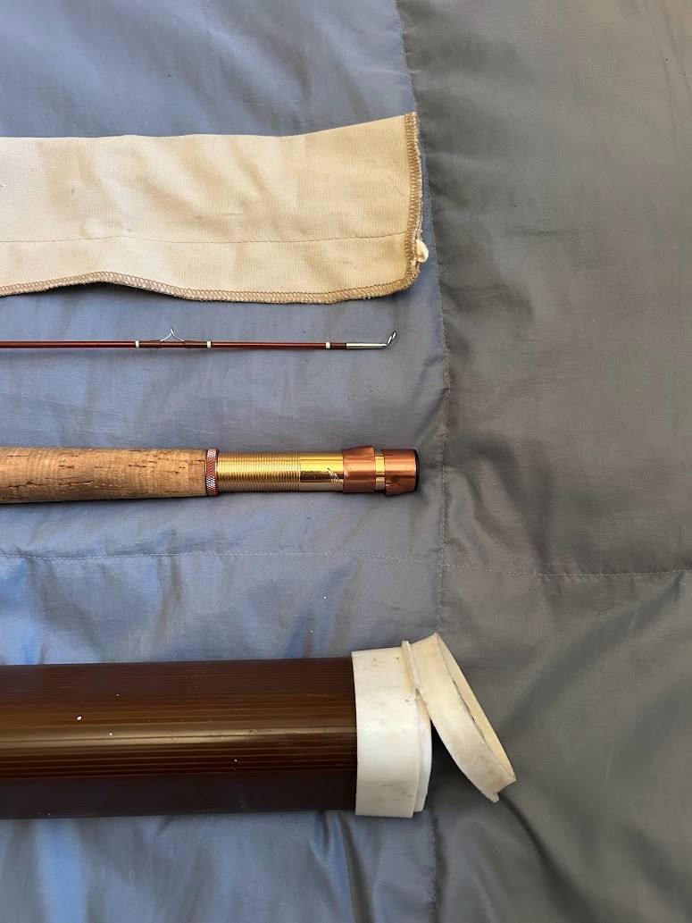 Fenwick Feralite FF80 Fly Fishing Rod. 8′ 4 oz. W/ Tube & Sock AFTMA line 7-8