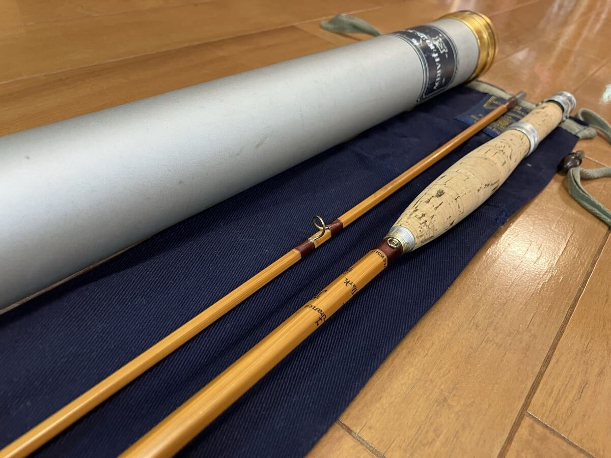 Old Hardy Paracona Bamboo Rod The CC De France 8′ 245cm #5 Fly Rod Fishing 2134
