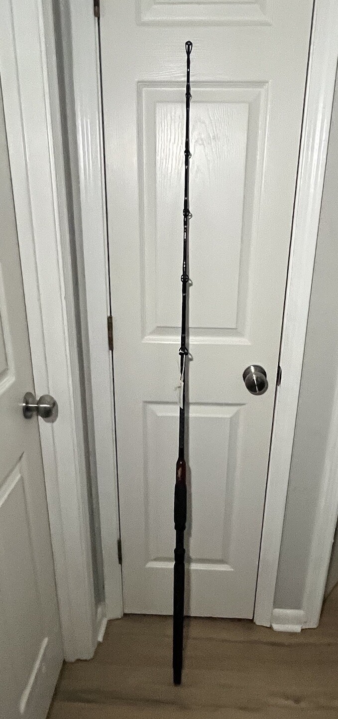 Jesse Buky Fishing Rod Custom Built Wrapped Heavy Duty Cat Nap Vintage