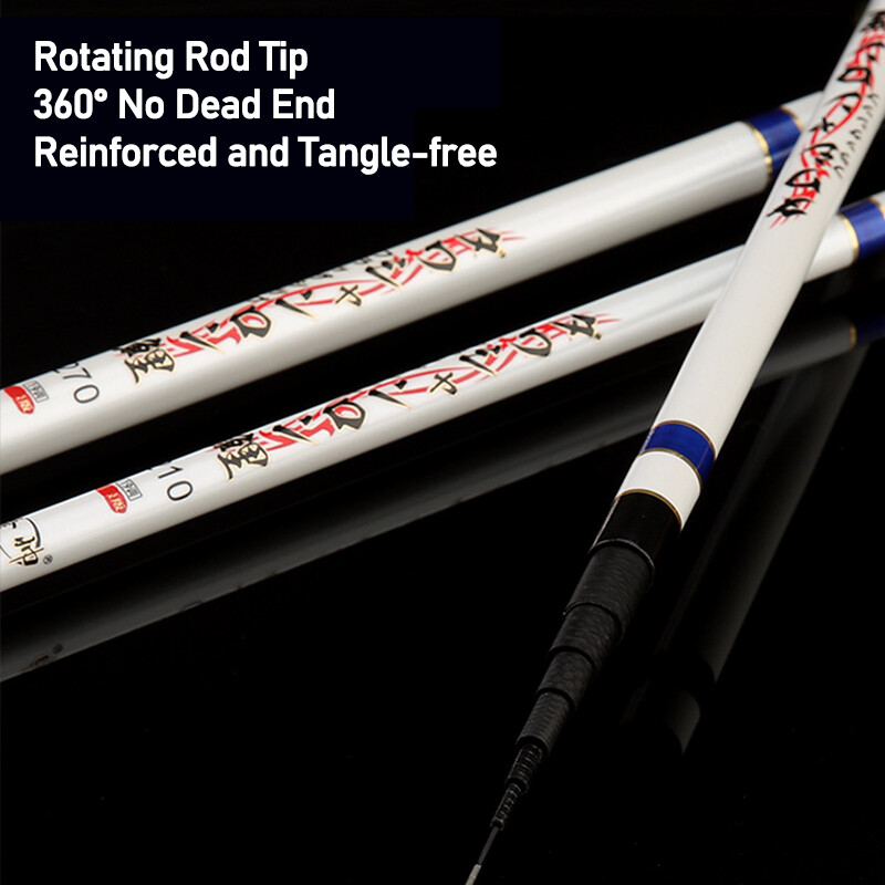 1.5M-5.4M Mini Spinning Fishing Rod Telescopic Carbon Fiber Fishing Pole