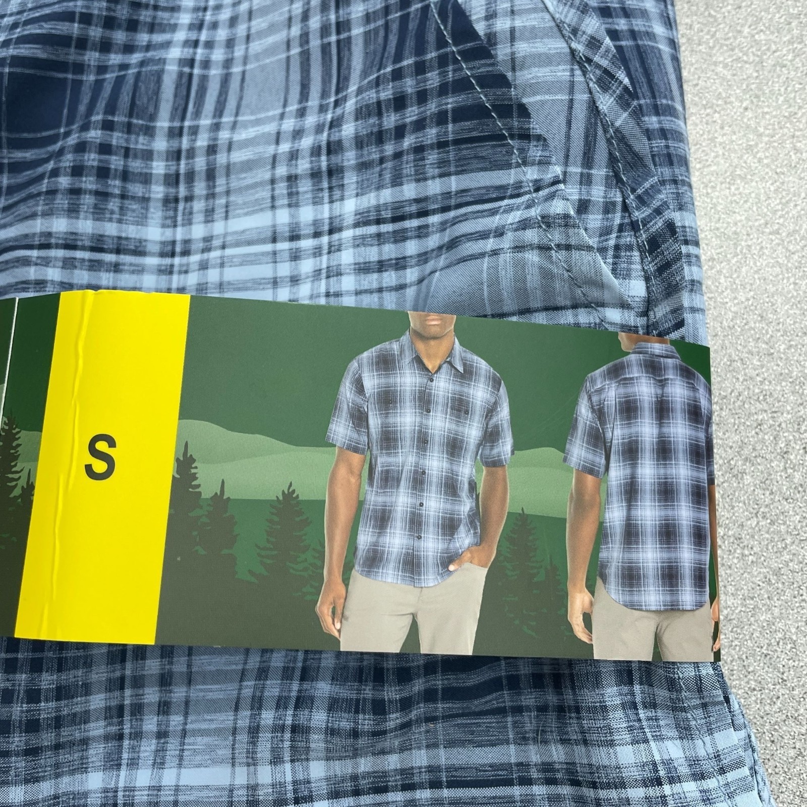 Orvis Men’s S Short Sleeve Tech Shirt Button up Outdoor UPF 30 Blue N0739