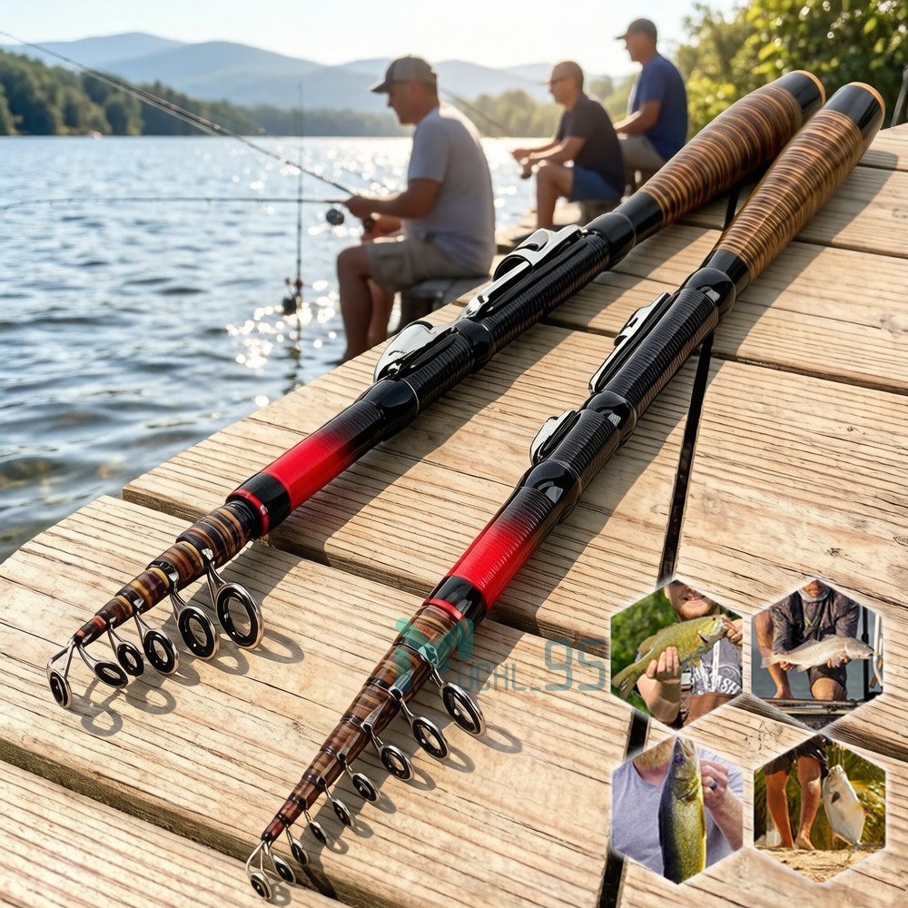 Telescopic Fishing Rod Carbon Fiber Spinning Fishing Rod High Sensitivity Rod