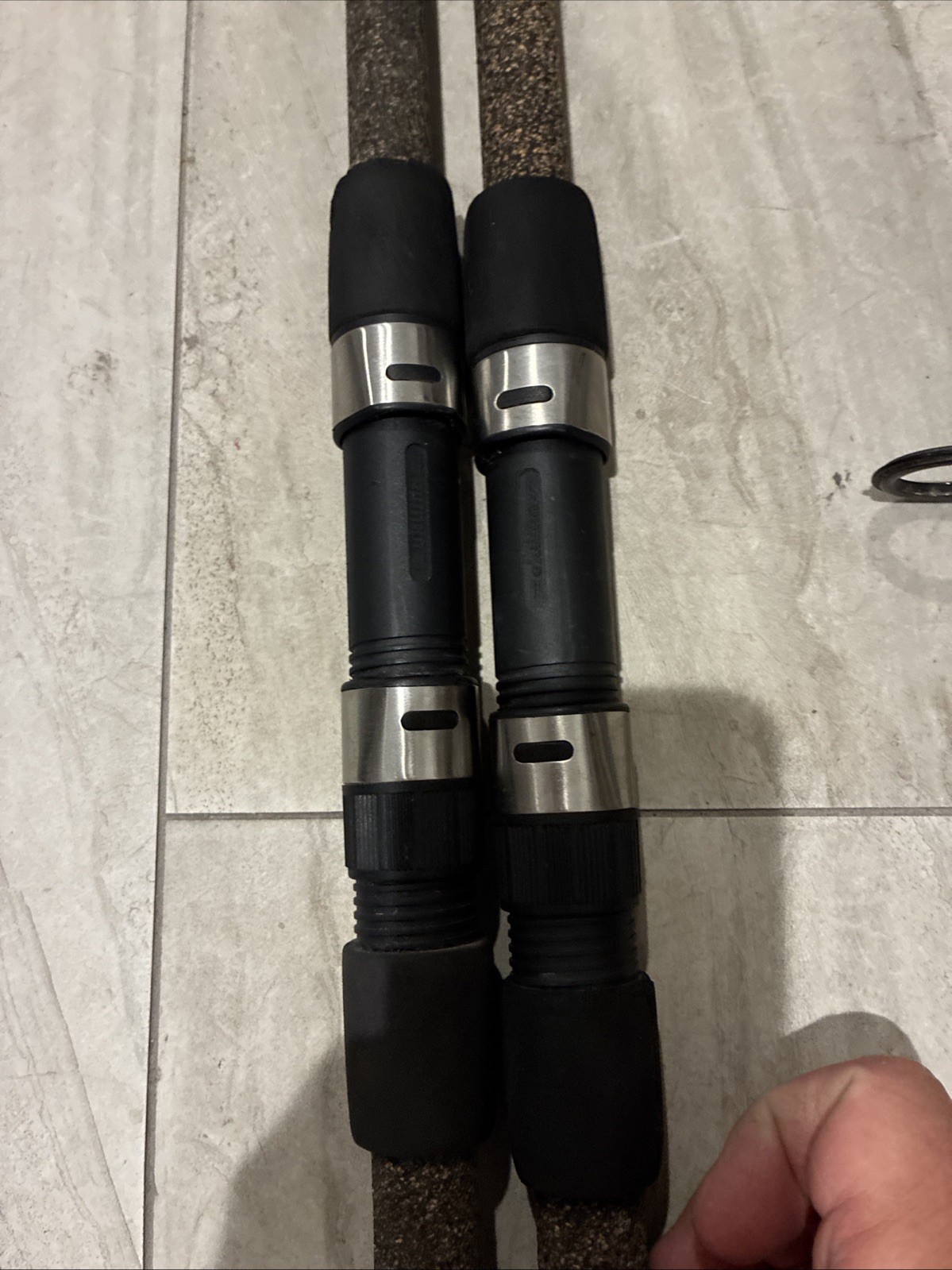 (2) Okuma Longitude 10′ Surf Spinning Rod 2-Piece LC-S-1002H-1 Heavy Used Cond