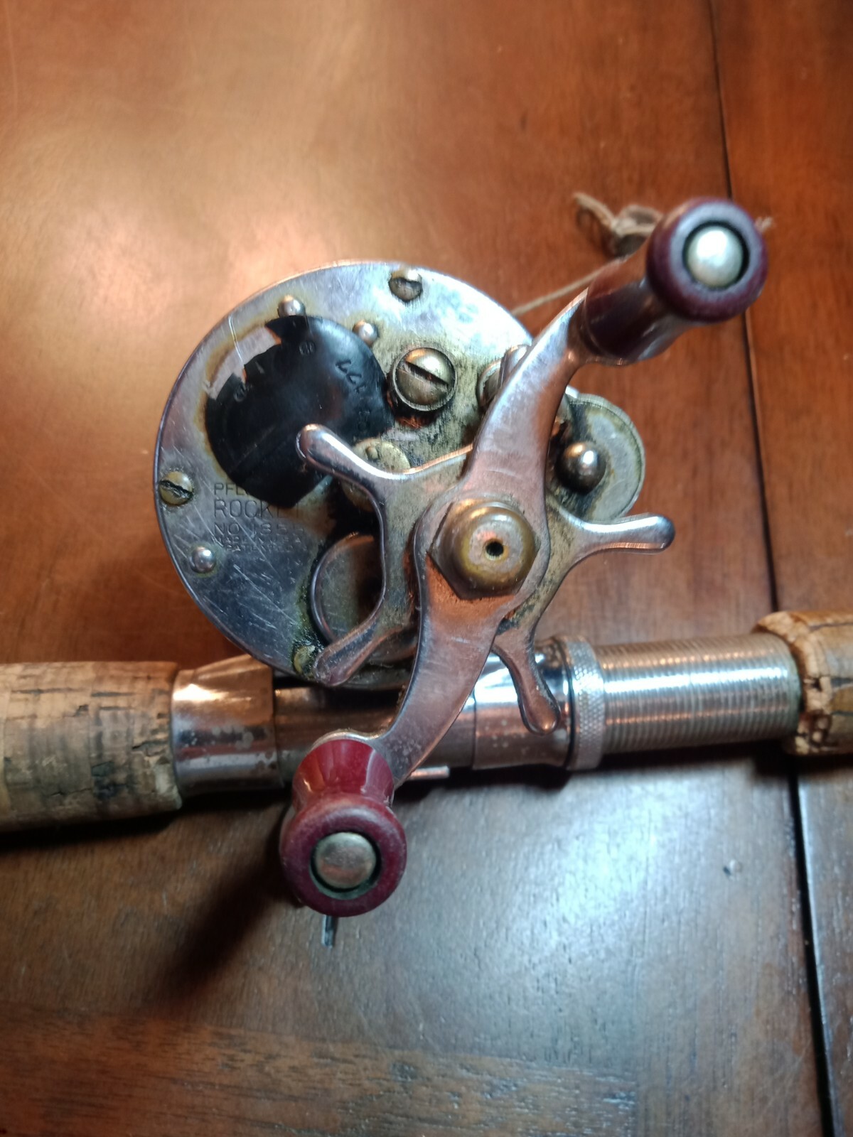 Fishing Rod St Croix Fiberglass Double Power Pflueger Rocket Reel (Tip Broken)