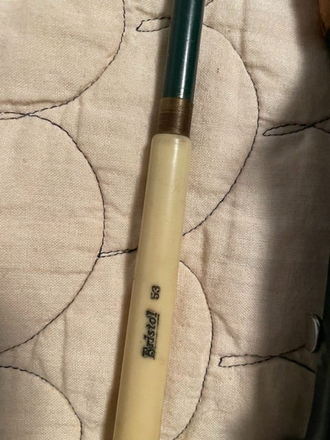Bristol 53 Fishing Rod Green Vintage 2 piece