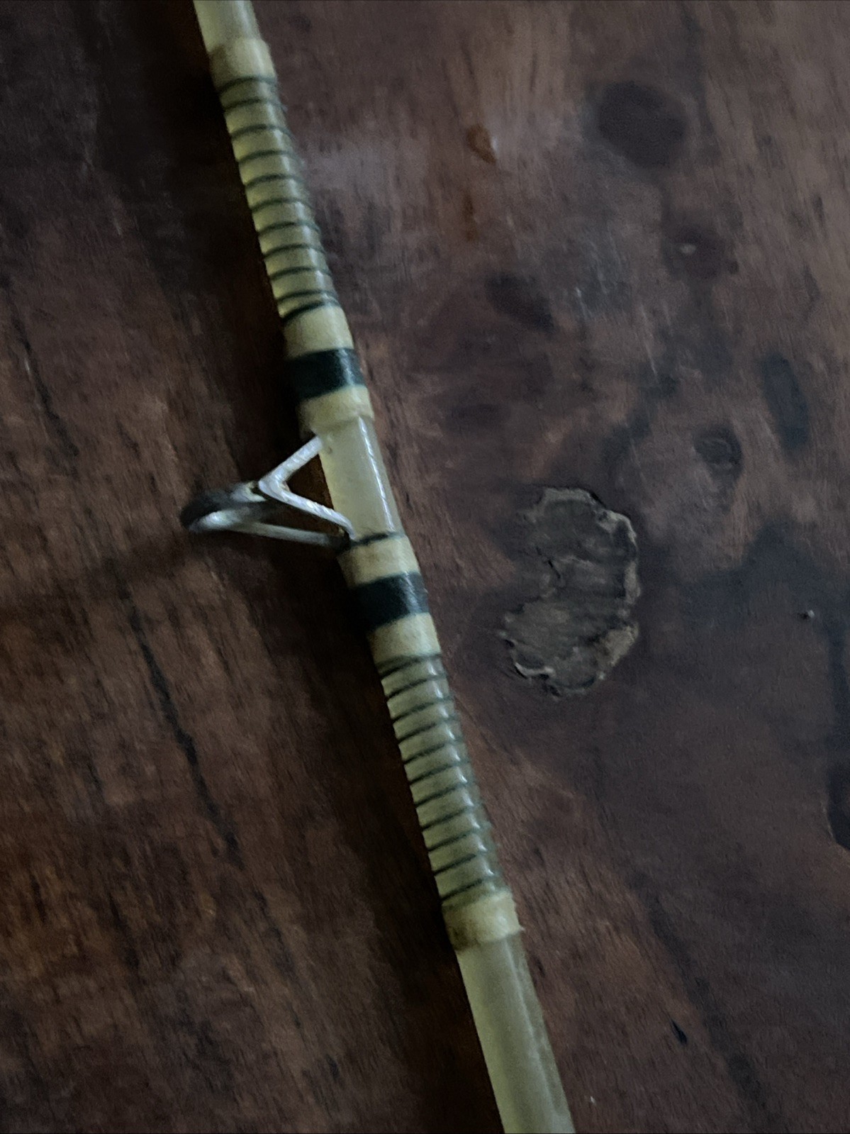 Vintage Water King Bait Casting Clear Fiberglass Rod w/ Rubber Grip 5’10” 2pc