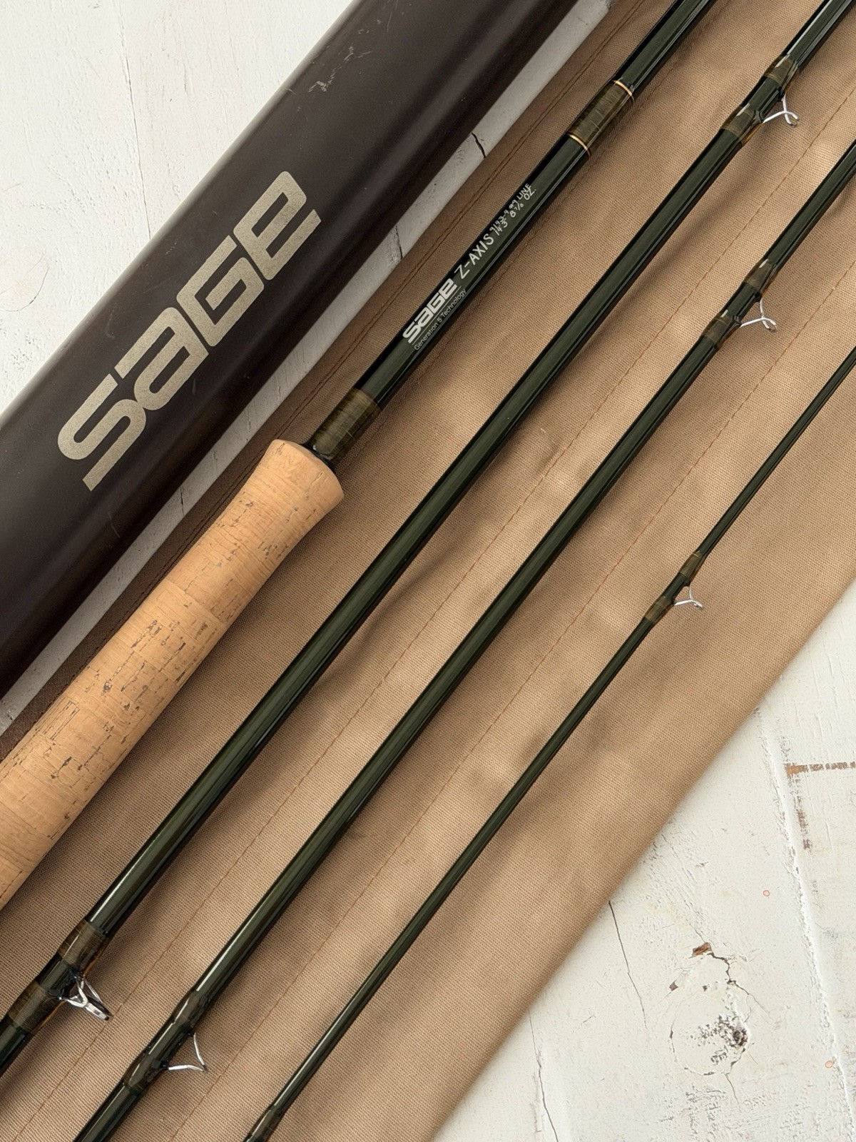 **BEAUTIFUL** 🔥 SAGE Z-Axis SPEY 9wt 14’3”in~4pc FlyRod!! ~LEGENDARY~ 🔥
