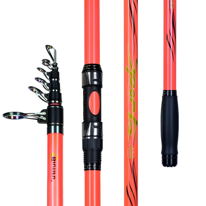 BIUTIFU Telescopic Surf Fishing Rod 4.2-5m Heavy Cast 80-200g Carbon Saltwater