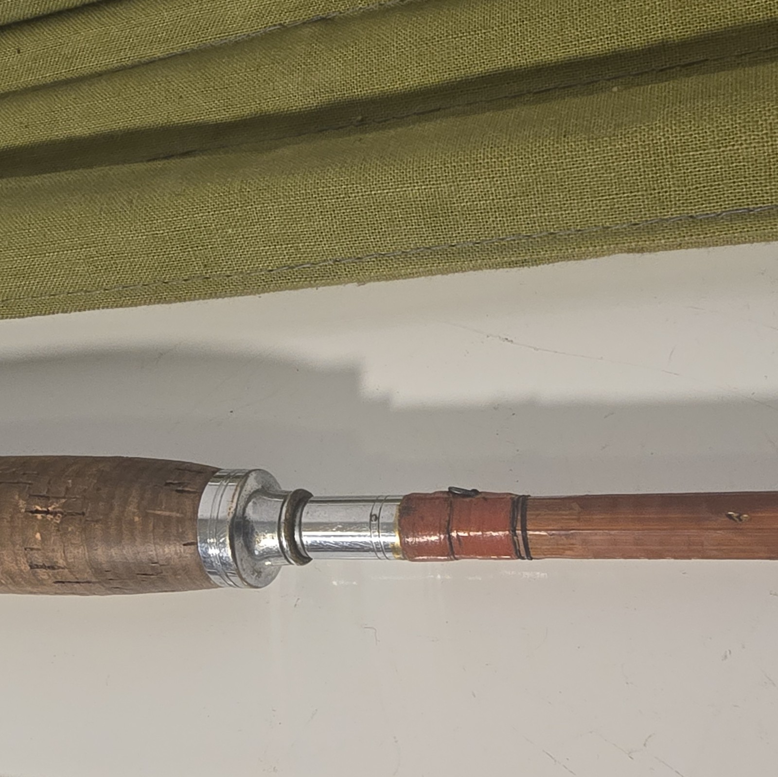 Vintage Bamboo Fly Fishing Rod 9ft 3pc 5wt Moderate Believe It To Be “Montague”