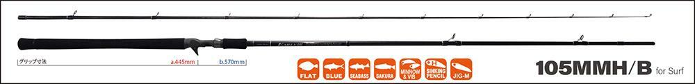 2021 Yamaga Blanks Early for Surf 105MMH/B Surf Casting Fishing Rod **US Seller*