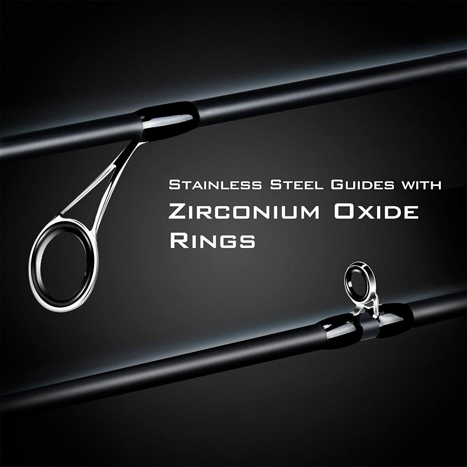 Graphite Spinning Casting Rod Light Medium Heavy Angler Performance Fishing Pole