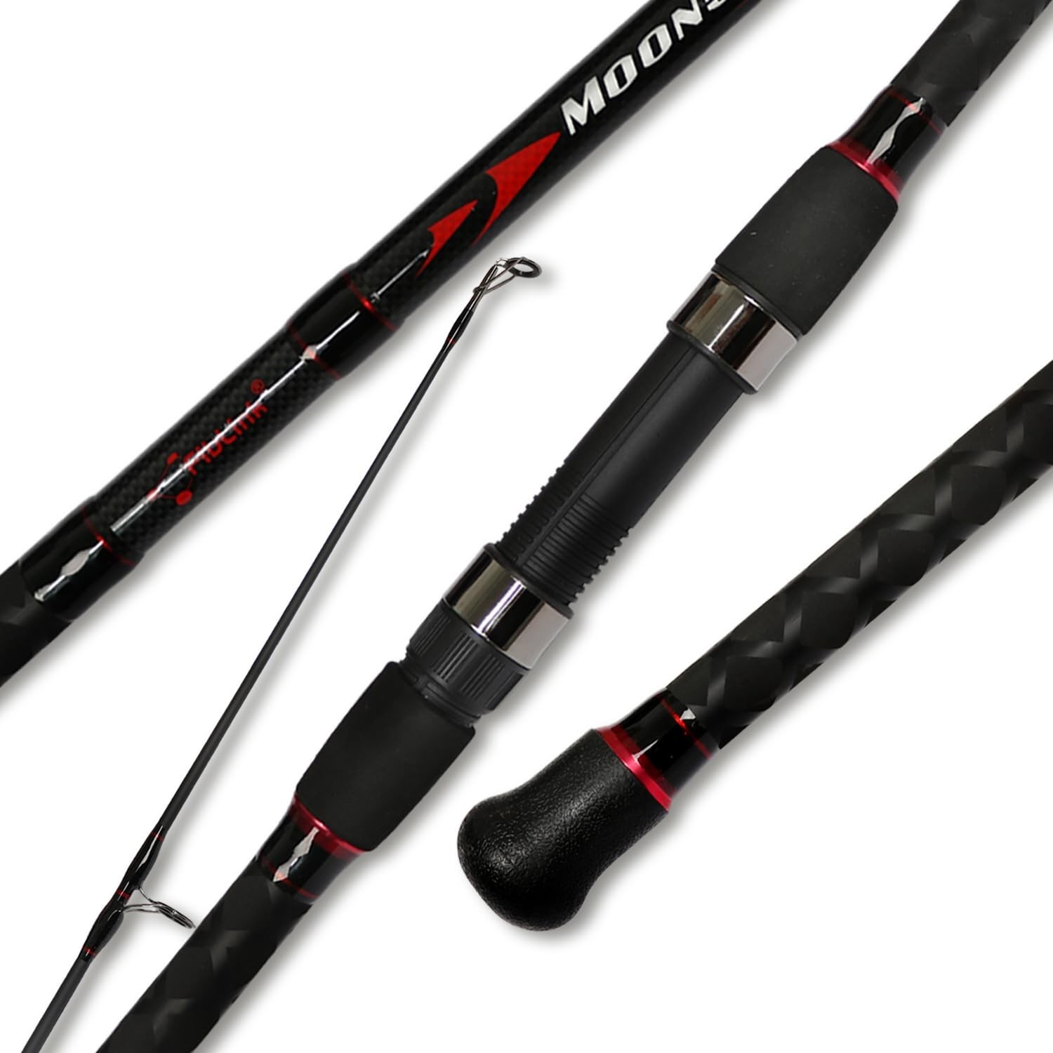 Lightweight Graphite Travel Fishing Rod – 2-Piece/4-Piece Surf Spinning Rod