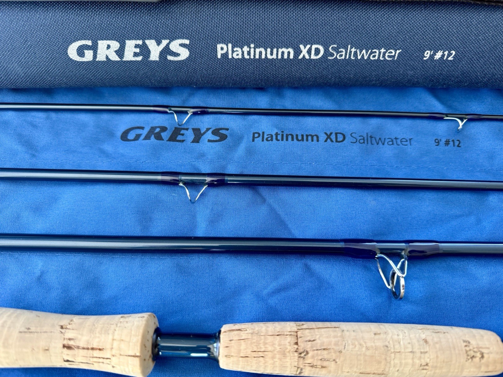 Greys Platinum 9 Foot #12 4 Piece Saltwater Fly Rod with Bag & Tube