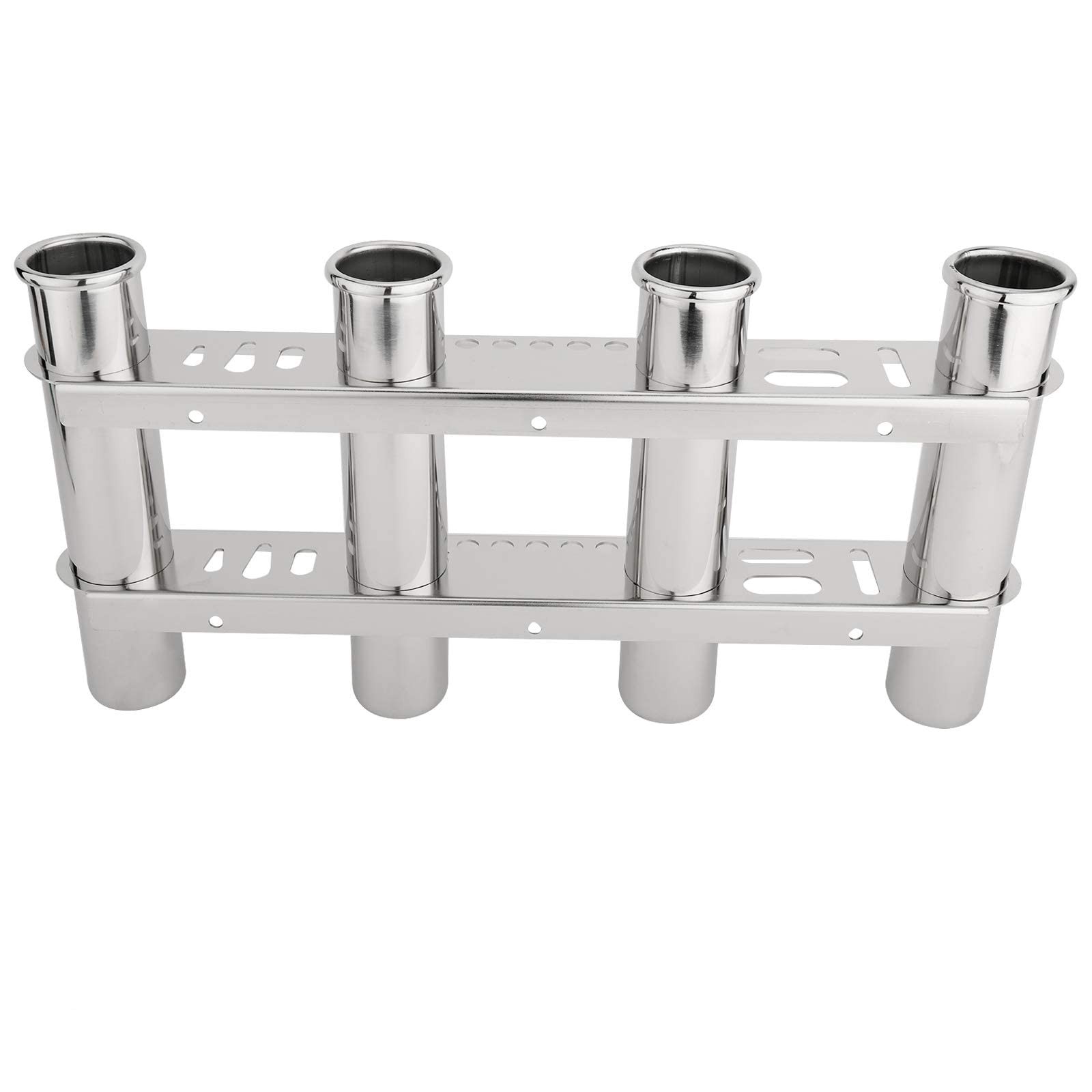 Novelbee 316 Stainless Steel 4 Tubes Fishing Rod Holder For Boat Marine Kayak
