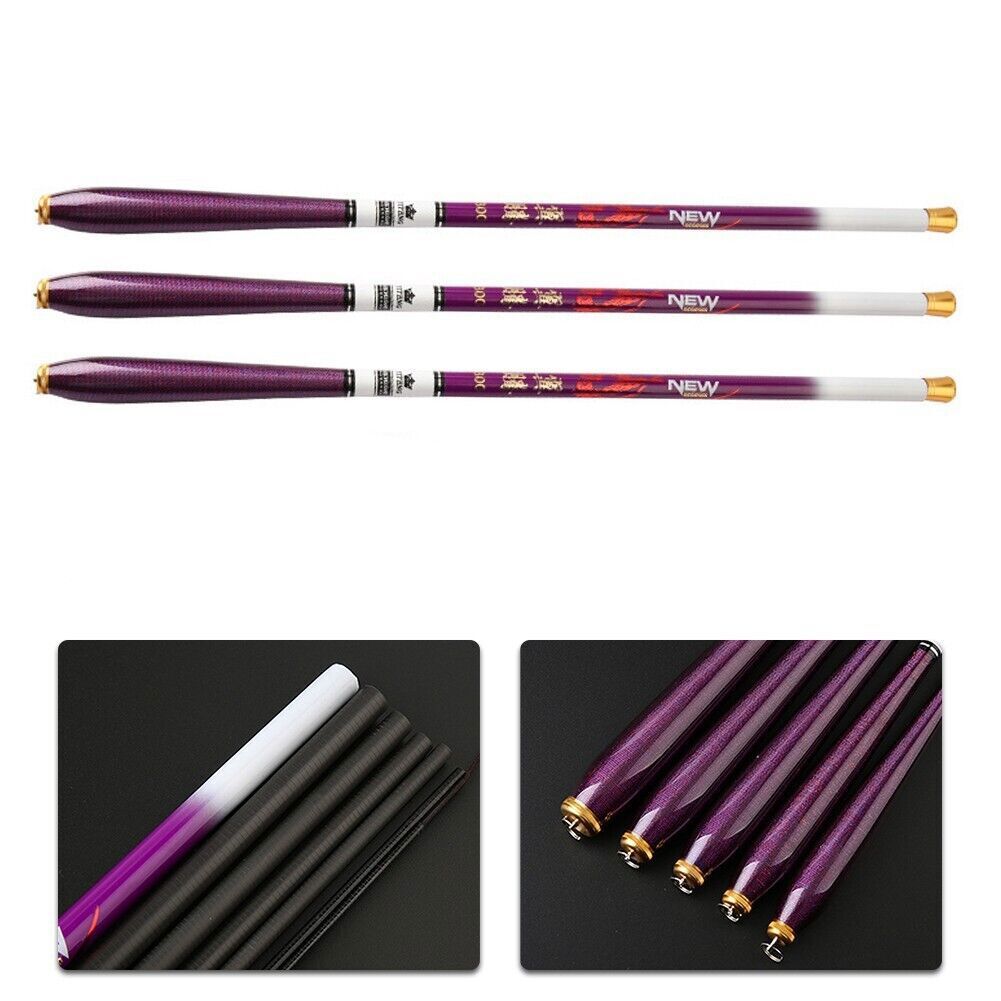 Hobbuy Telescopic Carbon Fiber Stream Rod Durable and Portable Fishing Hand Rod