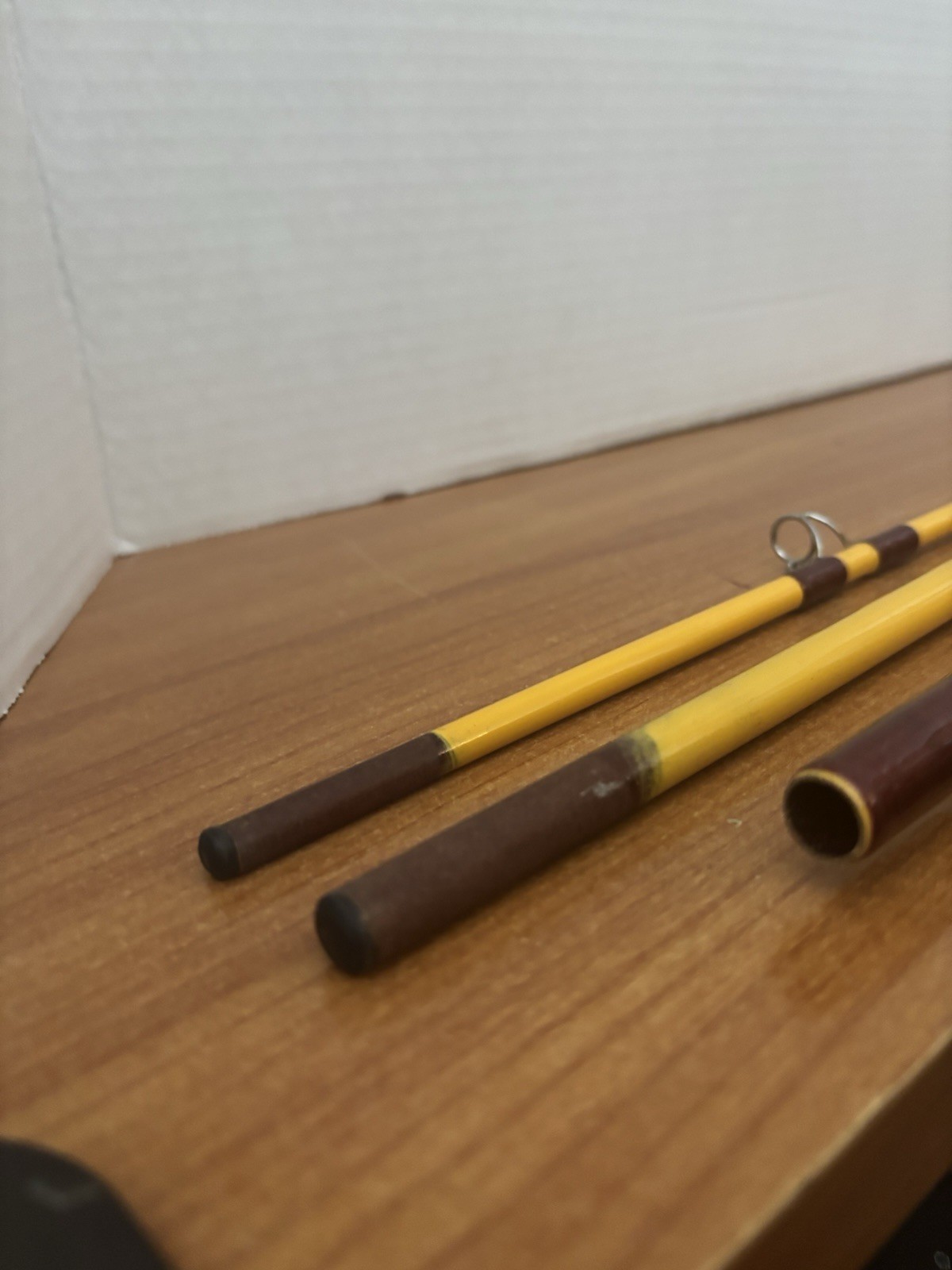 Eagle Claw Pack-It PK601 Spin/Fly Travel Rod 3 Pieces 1 Missing w/case R2s1