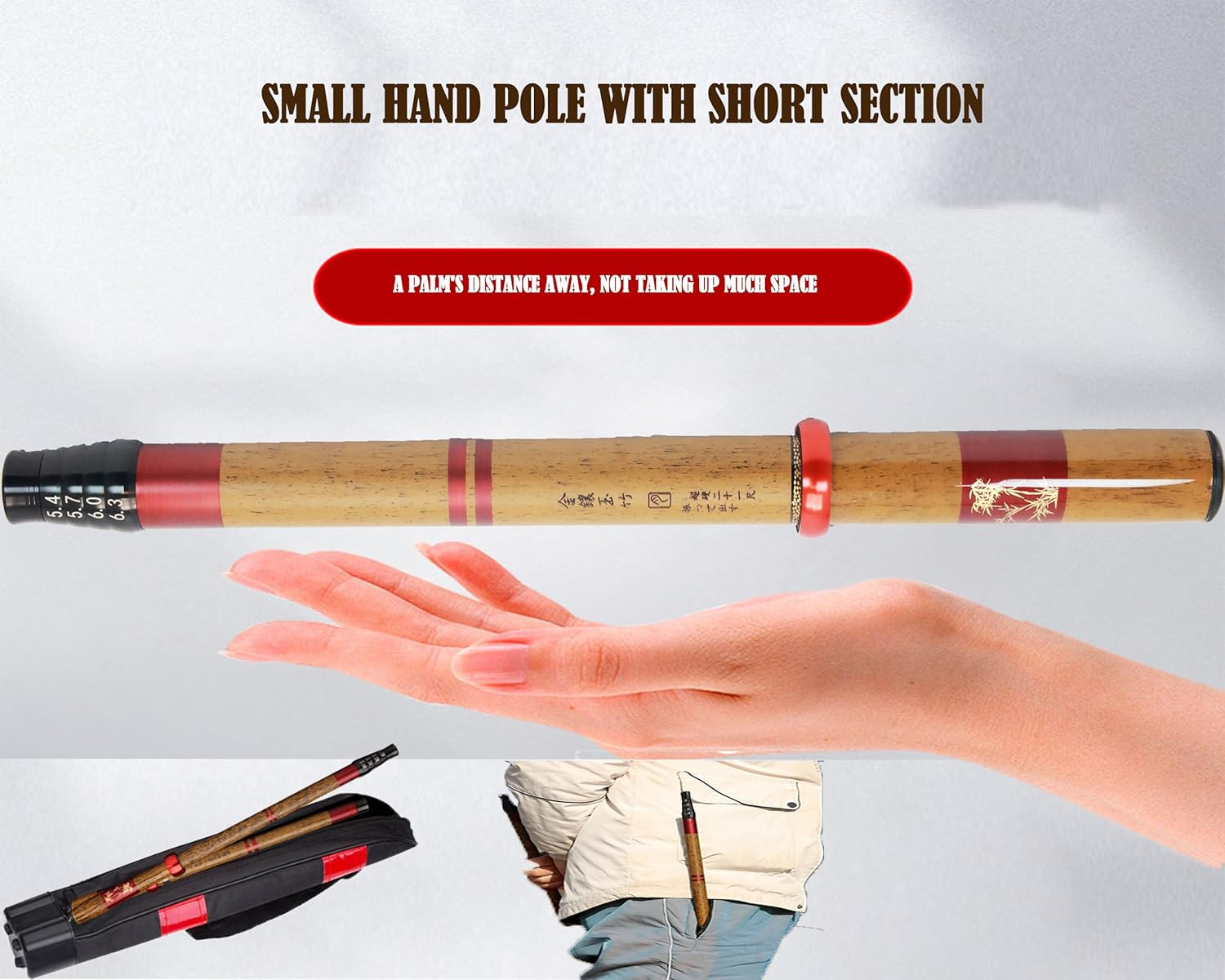 Telescopic Rod Kit Tenkara Fishing Rod Kit 20Ft-Zoom Stream 4 Lengths Collapsibl