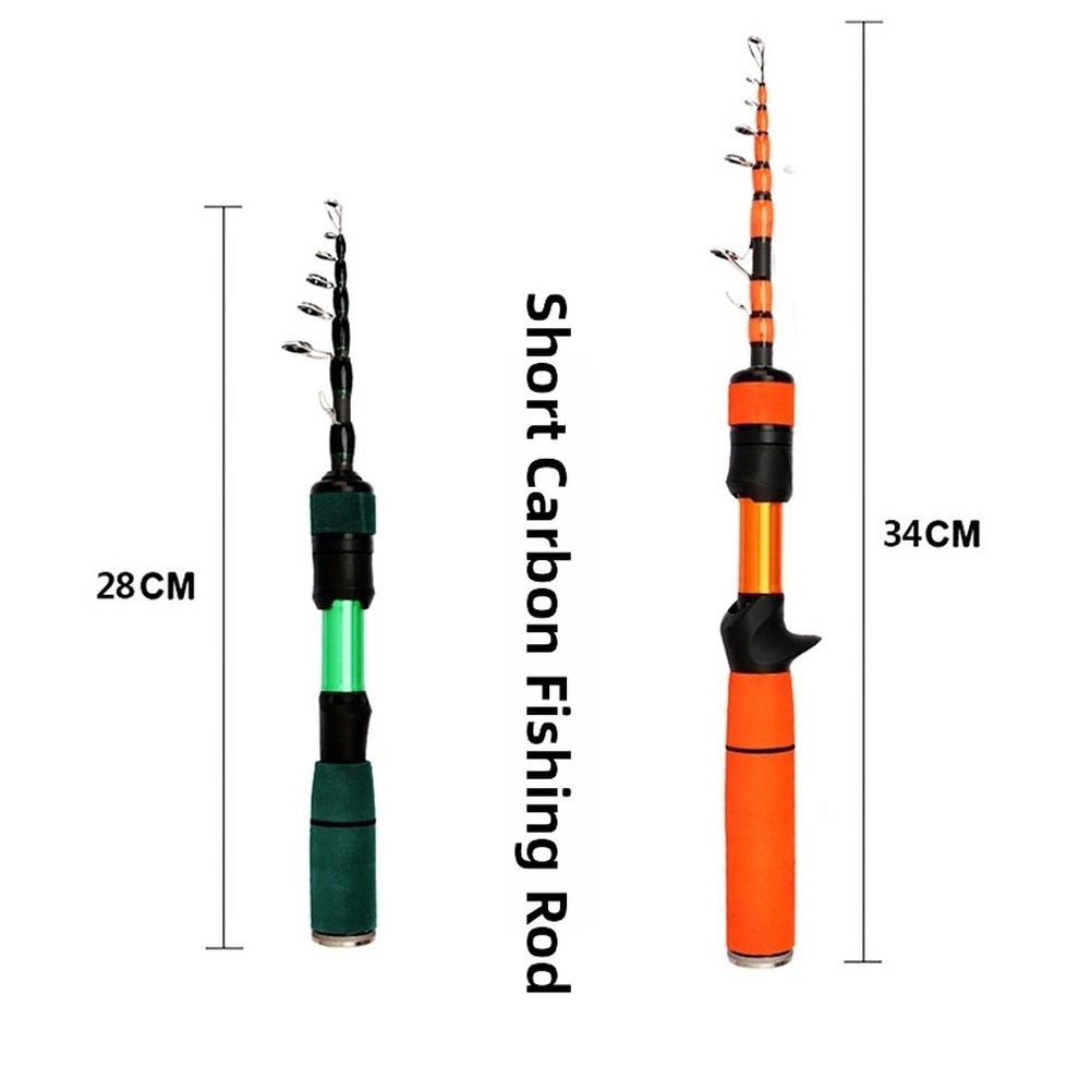 Collapsible Lure Carbon Fiber Rod Stable Reel Seat Lure Fishing Fishing Gear