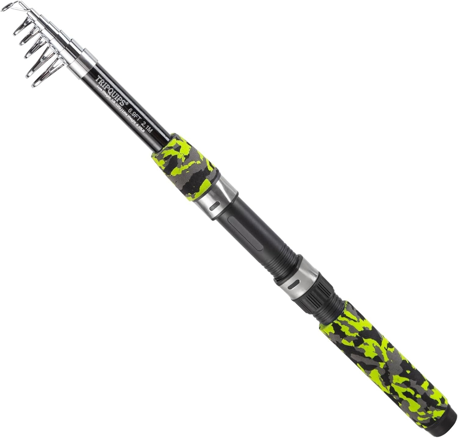 6.9FT Telescopic Fishing Pole – Ideal for Fresh and Saltwater Adventures
