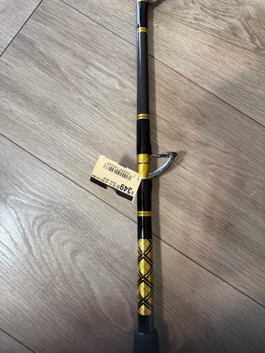 CHAOS KC 20-40 7FT Composite Live Bait Rod Black/Gold New