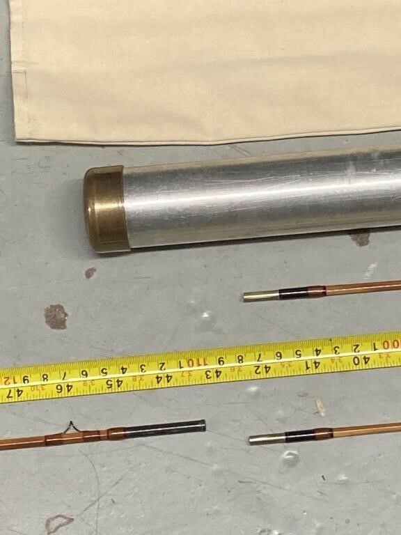 BOB TAYLOR 3 PC Fishing rod with case VERY RARE! 2 tips PICK UP ONLY INDIANA